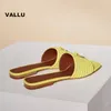 最高品質のVallu Summer Slippers Women Sレザーアウトドアスリッパファッション汎用レジャーバケーションビーチフラットサンダルリッパーファヒオンveratile Leiure Sandal