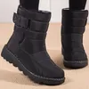 Laarzen Dames Laarzen Halfhoge winterschoenen voor dames Snowboots Casual waterdichte platformhakken Botas Mujer Winterlaarzen Dames 231118