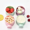 Storage Bottles Baby Portable Food Box 3/4 Layers Bear Style Toddle Container Children Infant Milk Powder Feeding Cups