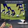 Projektörler 720p 4K WiFi Mini Taşlanabilir TV Ev Sineması Sineması HDMI Destek Android 1080p Xiaomi Samsung Cep Telefonu