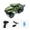 ElectricRC Car 1/16 Camion militare RC ad alta velocità 24G Telecomando a sei ruote Modello di veicolo da arrampicata fuoristrada Giocattolo per bambini Regalo di compleanno 230419