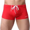 Sous-vêtements d'été pour hommes, Boxer respirant solide, slip de natation, short de mode, Slim, maillot de bain élastique, pantalon de maillot de bain élastique