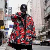 Men's Down NAGRI Seveyfan 2023 Winter Camou Jacket Hip Hop Printed Hooded Jackets Thick Warm Parka Coat For Couples M L XL XXL