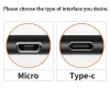 Mini Keychain USB Cable 2.4A Fast Charging Micro Type C Charger Data Cable Cord For Huawei Samsung Xiaomi Android Phones