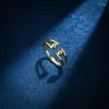Обручальные кольца Fidget Spinner Beads для женщин вращающиеся полоса релаксация против стресса тревожно