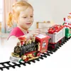 Trudo de trem de Natal da trilha ElectricRC 2389 Electric Railway para torno da árvore com luzes e músicas infantis do Natal S Gifts 230419