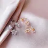 Boucles d'oreilles pendantes YWZIXLN 2023 Bijoux de mode Bohème Aolly Cristal Fleur Pendentif Goutte Boucle D'oreille Cadeau Pour Femmes Fille En Gros E0169