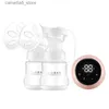 Breastpumps Smart Electric Breast Pump Unilateral Double Bilateral Breast Pump Manual Silicone Breast Pump Baby Breastfeeding Accessories Q231120