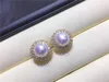 Stud Earrings Natural Freshwater Pearl Good Quality 9-10 Mm Tibetan Silver 001