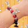 Länk armband anime tian guan ci fu armband xie ling hua cheng välsignelse pärlor kedja fjäril pendell smycken tillbehör gåvor gåvor