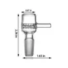 Ciotola di vetro per vaso da fiori con diffusore da 14 mm 18 mm maschio e diametro 22 mm