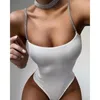 Combinaisons pour femmes Barboteuses Combinaison sexy Dames Casual Maillot de bain sans manches Vêtements de plage Bretelles en diamant Dos nu Body Été Femmes Mode