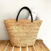 Evening Bags Natural Corn Husk Straw Bag Beach Resort Woven Tote Fashion Casual