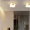 Luzes de teto moderna lâmpada de teto acrílico escada led lustre quarto iluminação estilo simples pendurado luminária dourada luzes do corredor q231120