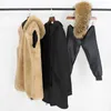 Women's Fur Faux Fashion Waterproof Long Parka Real Coat Winter Jacket Women Natural Collar Hooded Cuffs Thick Warm Detachable 231120