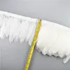 Other Event Party Supplies 1Meter White Black Pheasant Feathers for Clothes Feather Trim Needlework Tape Fluffy Turkey Ostrich Goose Marabou Fringes Sewing 231118