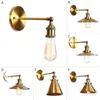 Wandlampe Antik Bronze Amerikanische Vintage Lampen Skandinavisch Minimalistisch Arbeitszimmer Schlafzimmer Nacht Eisen Rocker Heimdekoration