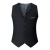 Hommes gilets hommes gilet pour mariage marié smoking une pièce Slim Fit gilet couleur unie mâle Fashoin manteau vêtements