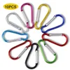 5 PCSCARABINERS 10PCS/5PCS KARABINER KARABINOWA KARABIND CARABINER SPROG Snap Hook klęski kluczy do kempingu Traving Traving Plecak P230420