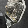 Carier Nouveau 3 styles BP Factory Skeleton Vvs Moissanite Montre Iced Out Montre-bracelet Pass Diamonds Test Eta Luxe Saphir Montres Or Argent Automatique Iced Out Watche