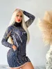 Tasarımcı Marka Elbiseler Yaz Kadınlar Kısa Kollu Bodycon Maksi Elbise Moda Panelli Baskı Etek Seksi Gece Kulübü Partisi Giyim Bahar Giysileri