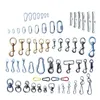 5 pcscarabiners bohu carabiner تسلق المسمار سريع الارتباط التزوير سلسلة أجهزة السلامة معدات التخييم snap connector d-ring p230420