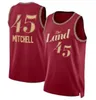 Jerseys de baloncesto de Donovan Cav Jersey Clevelands Cavalier Darius Garland Gilgous-Alexander Zion 1 Williamson City Jersey