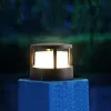 Gräsmatta lampor Thrisdar Waterproof LED Post Lamp ytterdörr yttre Pollard Lätt villa Garden Landscape Pelar Patioväg