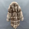 Pele feminina falso missjanefur real casaco feminino luxo prata jaquetas atacado personalizado longo moda quente casacos de inverno feminino 231118