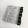 Empty 1.5 Gram Snow Infused Joint Pre Roll Child Proof Resistant Glass Tubes Prerolls Containers Packaging With 6 Strains Option Sticker Label OEM LOGO