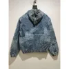 Jaquetas masculinas 24ss outono e inverno paris itália denim casual rua moda bolsos quentes homens mulheres casal outwear