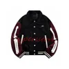 mens jacket Fashion women Outerwear Bone VARSITY jacket embroidery Angry Ram Coats Men's black Jackets designer jacket Baseball uniform