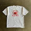 Damen T-Shirts JNCO American Clown Print Grimace Rundhals T-Shirt für Männer und Frauen Übergroße Paar Tops Harajuku Street Goth Sommer