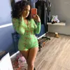 Frauen Jumpsuits Strampler Frauen Sexy Bodycon Jumpsuit Lässige Frauen Pyjamas Langarm Knopfdruck Overalls Ankunft Großhandel