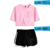 Vrouwen Tweedelige Broek KPOP LOONA Merch Tops Set Shorts Mooie T-shirt Harajuku Streetwear Meisje Sets Mode Vrouwen Kleding