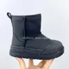 Stivali da neve per bambini Scarpe per bambini Designer Casual Stivali bianchi neri Moda Bambini Scarpe invernali da esterno per ragazze con scatola Euro26-37