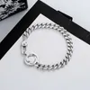 925 sterling zilveren armband unisex designer armbanden luxe coole jongen G mode heren dames heren ketting cadeau paar armbanden D2109164HL