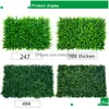 Faux kwiatowa zieleń 40x60 cm sztuczna zieleń sztuczna zielona roślina trawniki dywan do domu ogrodowego krajobrazu zieleni plastikowe trawniki d dhqps
