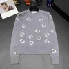 Women's Sweaters Designer 23 Autumn/winter New Girls' Sweater Female Letter Embroidered Round Neck Long Sleeve Top Knit 8F9Q