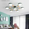 Ceiling Lights Nordic Style Living Room Ceiling Chandelier Bedroom LED Ceiling Light Kitchen Wooden Chandelier Dining Room Lamp Aisle Lighting Q231120