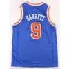 S GH Knick RJ Barrett Basketball Jersey New Patrick Ewing York Mitch & Ness White Blue Size S-XXL