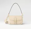 Kvällspåsar Designer 7A Diane Satchel med korskroppskamläder Cream Full Black Bags Classic Cross Body Shoulder Bag