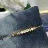 Bracelet à chaîne carrée en diamant de créateur, Bracelet en or Simple et généreux pour femmes, adapté aux fêtes