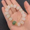 Strand Men's Ladies White Exquisite Bracelet Natural Stone Fashion Quartz Emerald DIY Wedding Romantic Jewelry