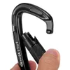 5 PCSCarabiners 24KN Twist Locking Gate Carabiner Heavy Duty Auto Lock Carabiner Outdoor D-ring Buckle Climbing Rappelling Hammock Locking Clip P230420