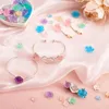 Pendant Necklaces Kissitty 300Pcs Mixed Color Rose Transparent Resin Cabochons AB Plated For DIY Earring Bracelet Necklace Jewelry