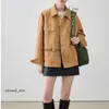 Yly Simple Style Coat Women's 2023 New Autumn Slim Suede Jacketショートトップ777 918 134 dfashion98