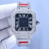 Carier Mosant BP Factory 10a Orologi con diamanti Orologio da uomo Automatico Moissanite Orologi Numeri arabi Scala 8215 Movimento 40mm 904 Quadrante pieno di diamanti in acciaio inossidabile