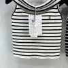 Women's T-Shirt Designer 23SS Summer Women T shirts Knits Tee Vest Tops With Letter Print Girls Crop Runway Brand Striped Stretch Sleeveless Pullover Shirt Camisole