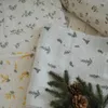 Cobertores vintage bebê mimosa floral musselina algodão swaddle cobertor nascido envoltório fraldas recebendo